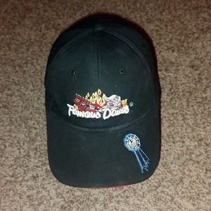 Famous Dave's Embroidered Strapback Hat Black OSFM